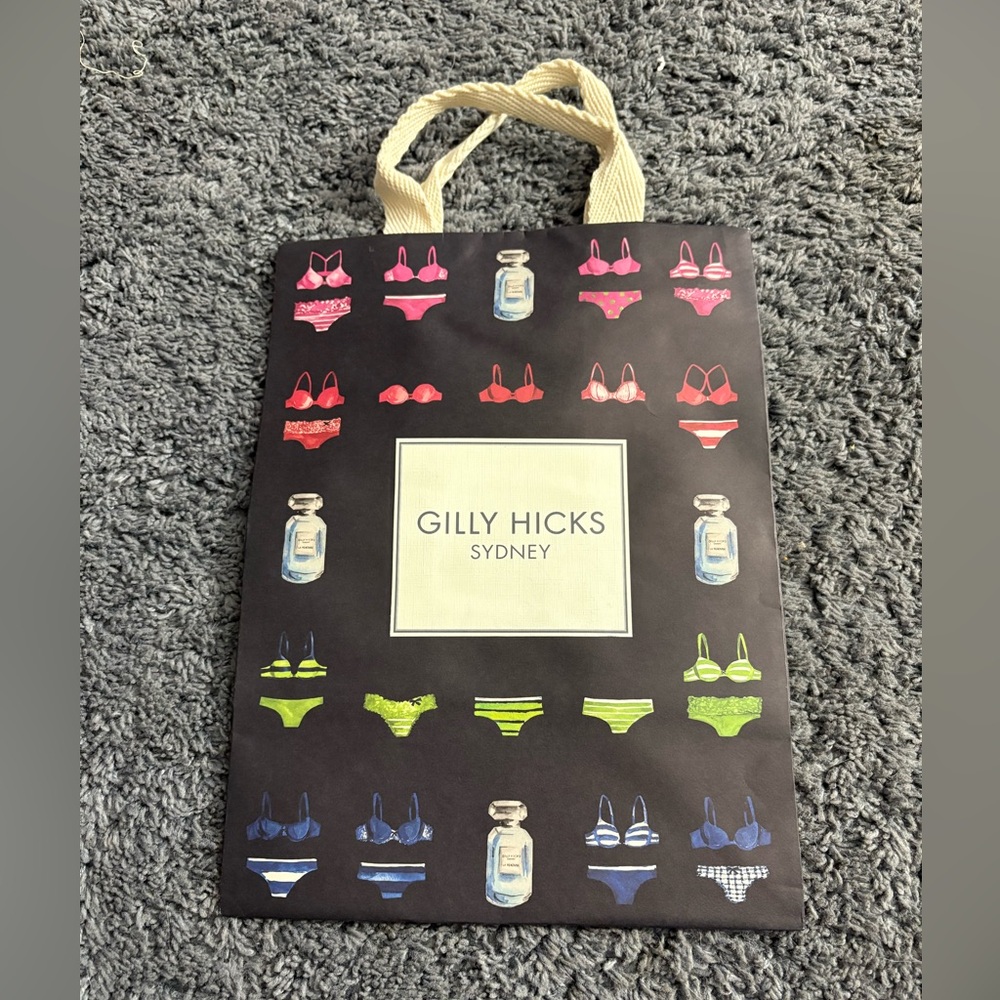 Brand new empty Gilly Hicks Sydney bag with fabric handles